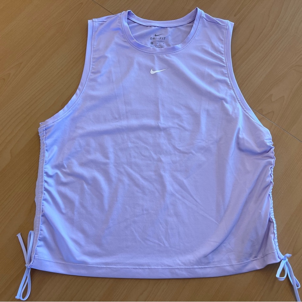 Nike Dri-FIT Women’s Tank Top Medium Cinched Sides Athletic Lavender